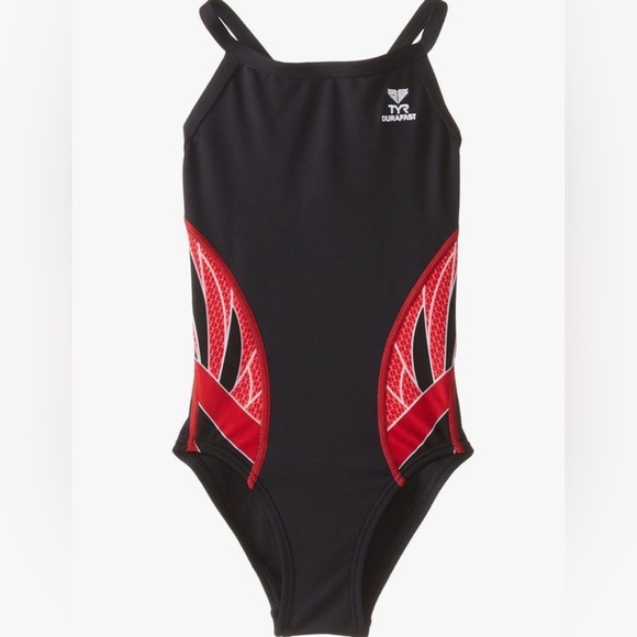 TYR SPORT Girl's Phoenix Splice Diamondfit Swimsuit - size 22 - NWT. L - Picture 1 of 4